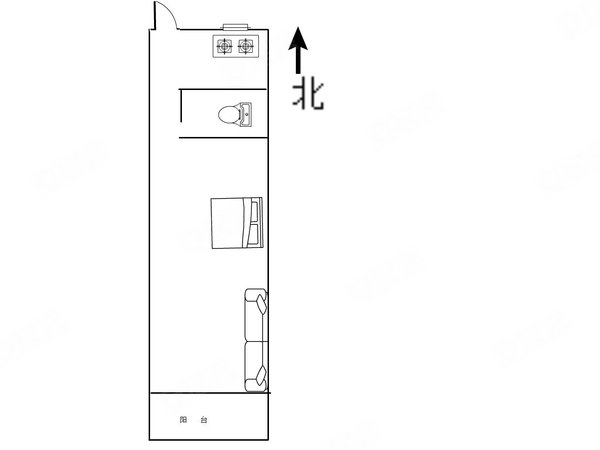 【多圖】東白林寺小區,東外灘租房,隆昌路新出一室一廳,精裝修家電