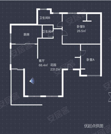 蓝水假期(别墅)4室3厅4卫296.8㎡南北620万