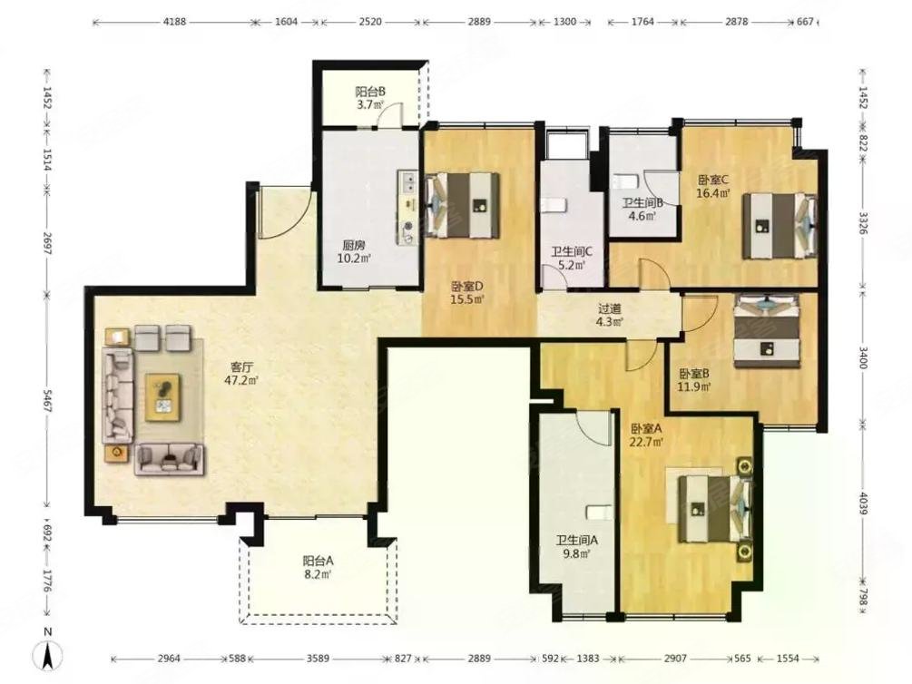 蔚蓝卡地亚花园城蔚蓝阁a区