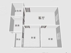 郑州二七大学路勤劳街4号院 2室1厅1卫出租房源真实图片