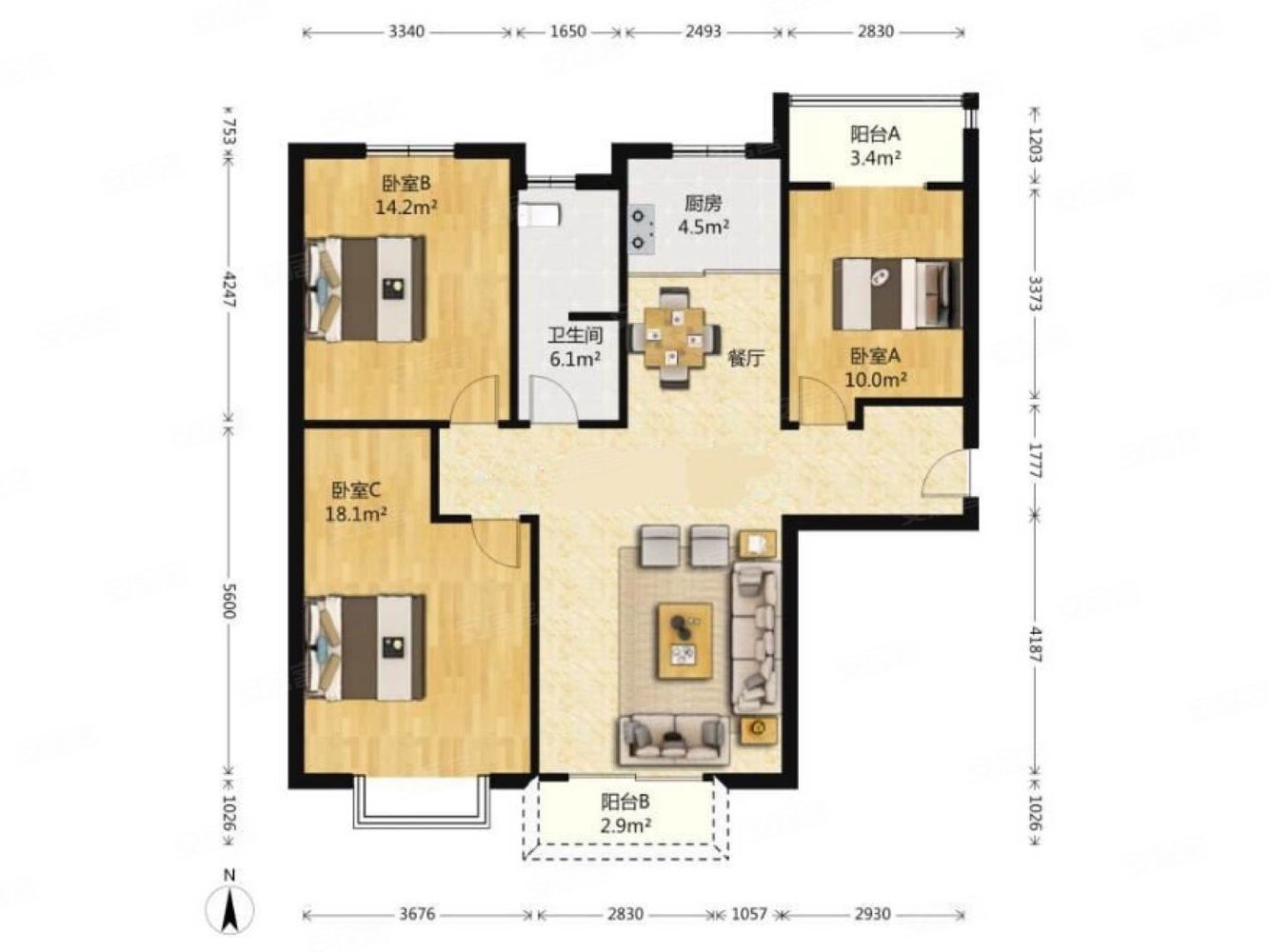 河医旁郑州大学一附院旁经典户型3室花园社区
