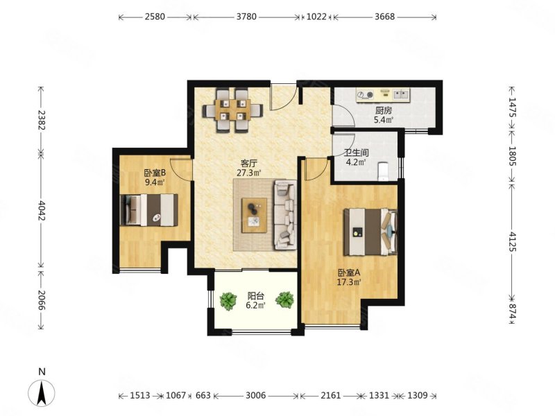 苏宁睿城 大两居 商圈成熟 满五 出行方便 带电梯