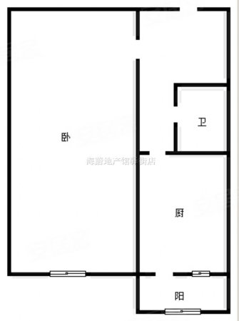 陈家楼小区1室0厅1卫33.72㎡南35万