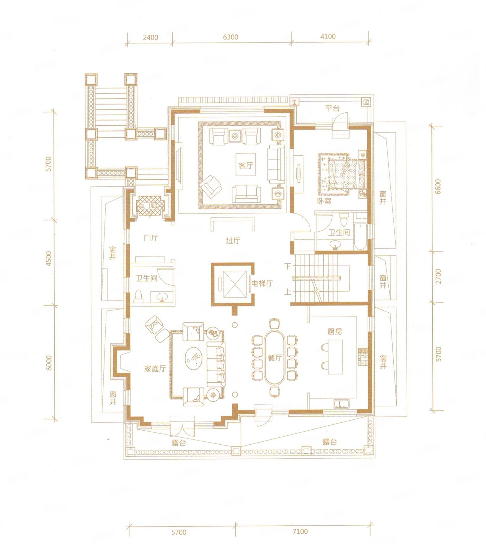 润泽御府4室3厅5卫632㎡南北6499万