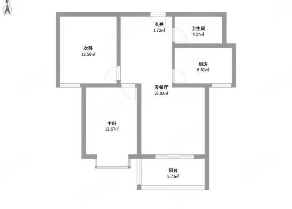 建宁家园3室2厅1卫123.5㎡南北65.8万