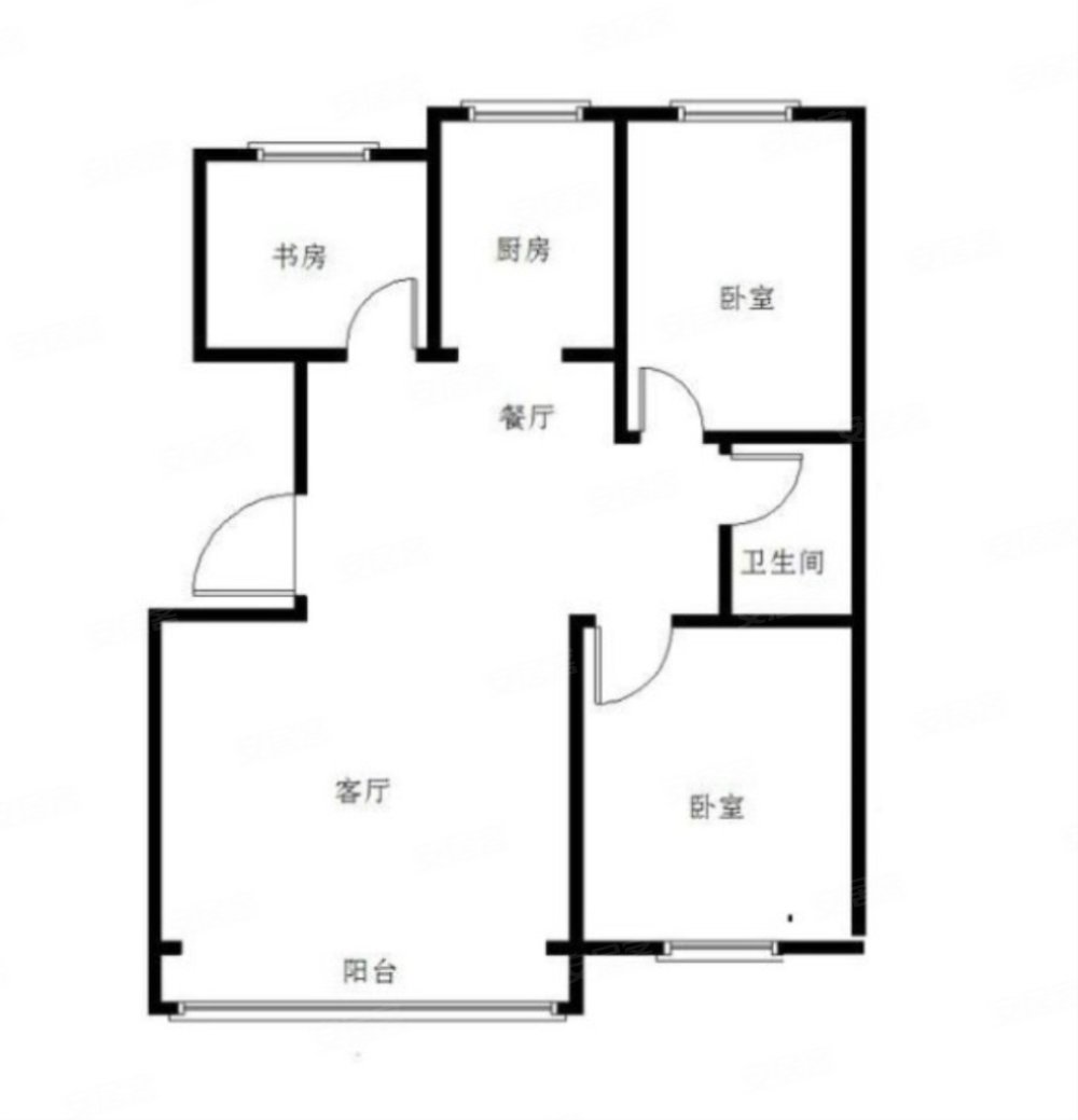 荣域华府3室2厅2卫129㎡南北65万