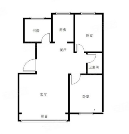 幸福佳苑3室2厅1卫104㎡南北38万