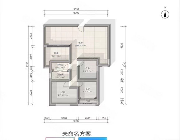 汇龙四季花园3室2厅2卫142㎡南北105万