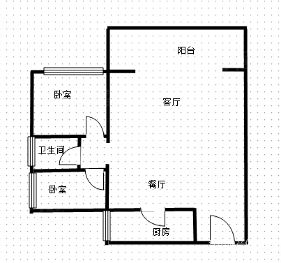 翠湖新城(南区)2室2厅1卫75㎡南43.5万