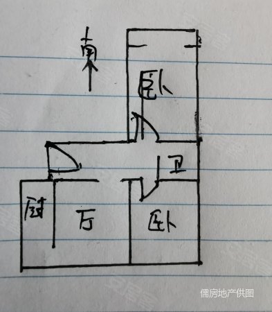 香河苑2室2厅1卫90㎡南北28万