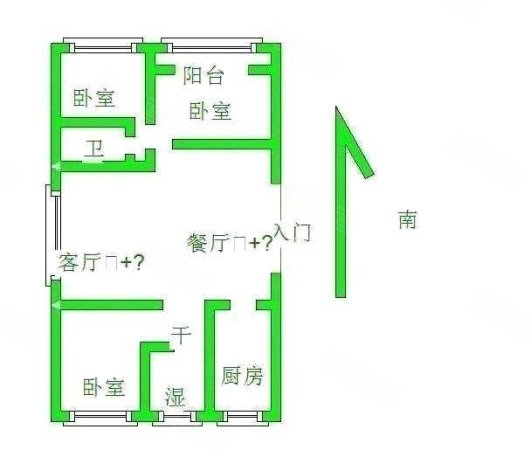 民生凤凰城1号院3室2厅2卫122㎡南北145万