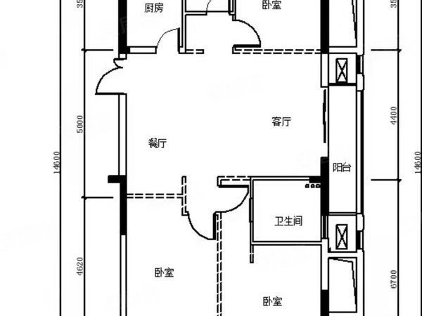 杭州钱塘义蓬义府名苑(二期)义府名苑两室两厅整租,民用水电,两房朝南