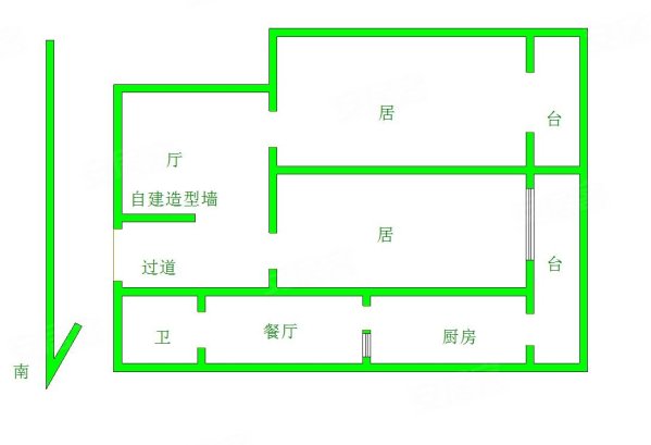 宜昌南里(和平)2室2厅1卫101.42㎡东398万