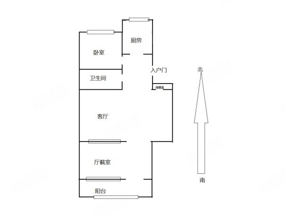 宾阳西里小区(宾阳西里北区)2室1厅1卫65.95㎡南北170万