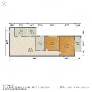 博雅溪苑2室1厅1卫92㎡东38.8万