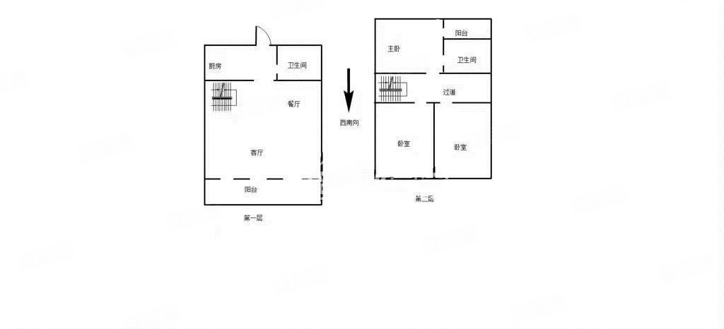 香水鸿门3室2厅2卫75.42㎡西南70万