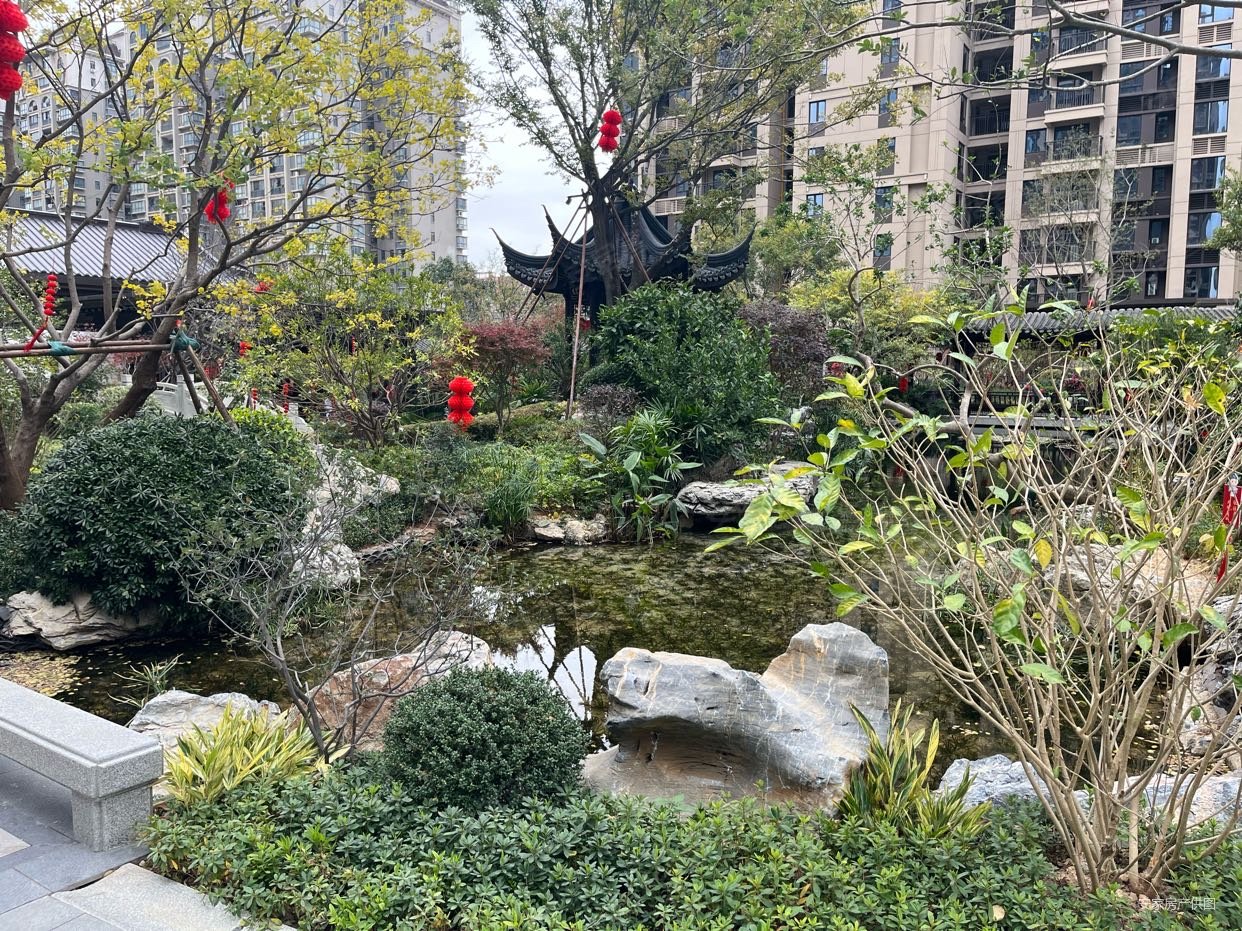 中式园林景观石狮建发泱著94平三房两厅两卫性价比