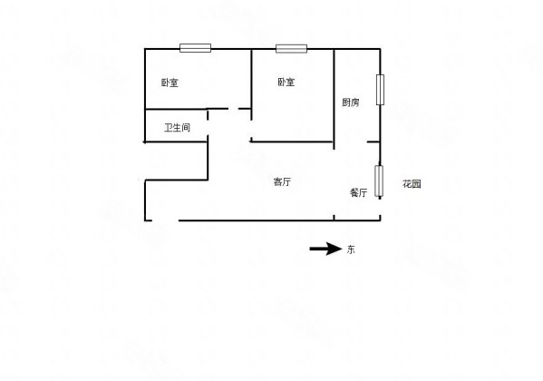 景誉小区2室1厅1卫63.5㎡南北51.8万