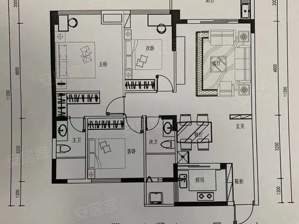 深圳龙华龙华聚豪国际龙华广场旁 聚豪国际 精装修两房 拎包入住出租