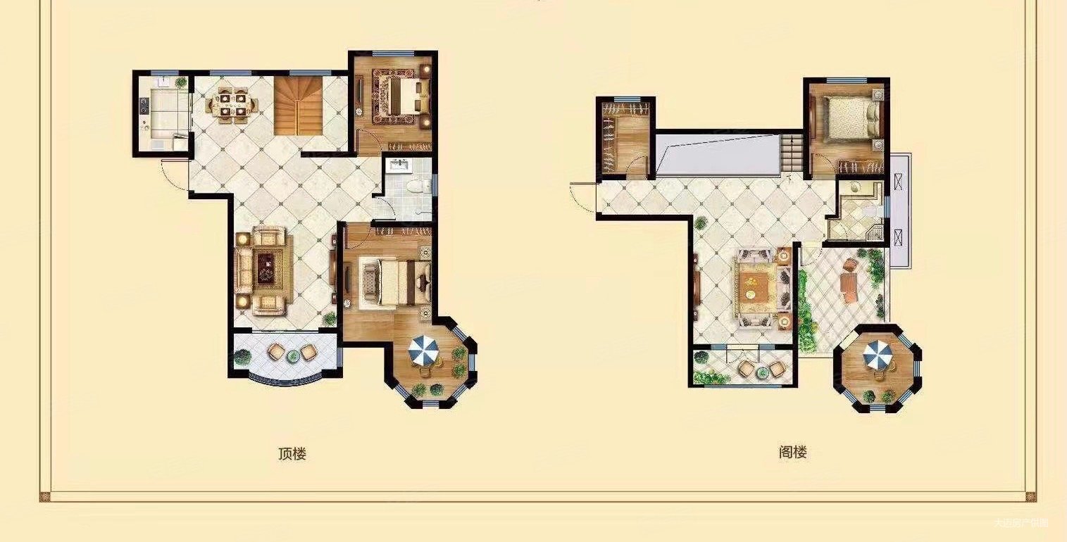 东明近顶层复式更名贷款共两层带露台大四室南北通透