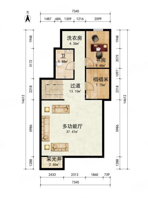 褐石园3室3厅5卫283.16㎡南3550万