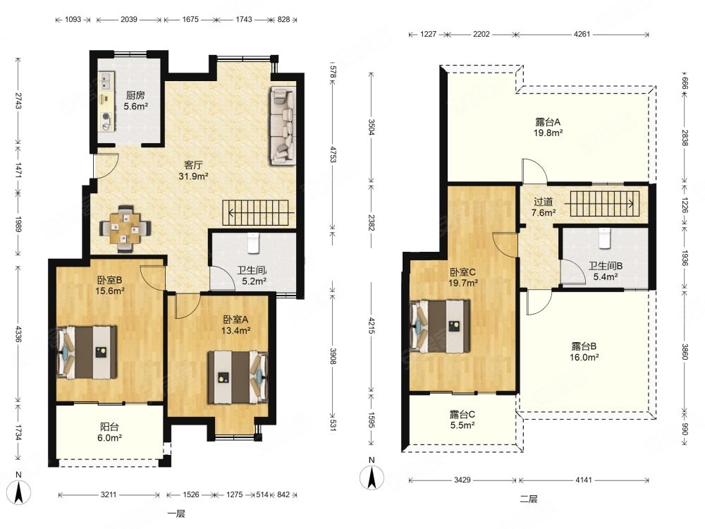 文博苑3室1厅2卫135㎡南280万