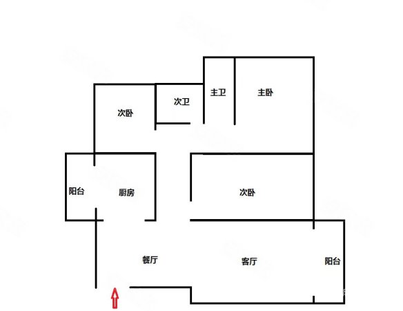 华陆世纪景城3室2厅2卫117㎡南北59.8万