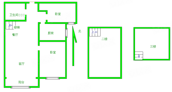 K2海棠湾(一期二期)3室2厅1卫83.73㎡南99.9万