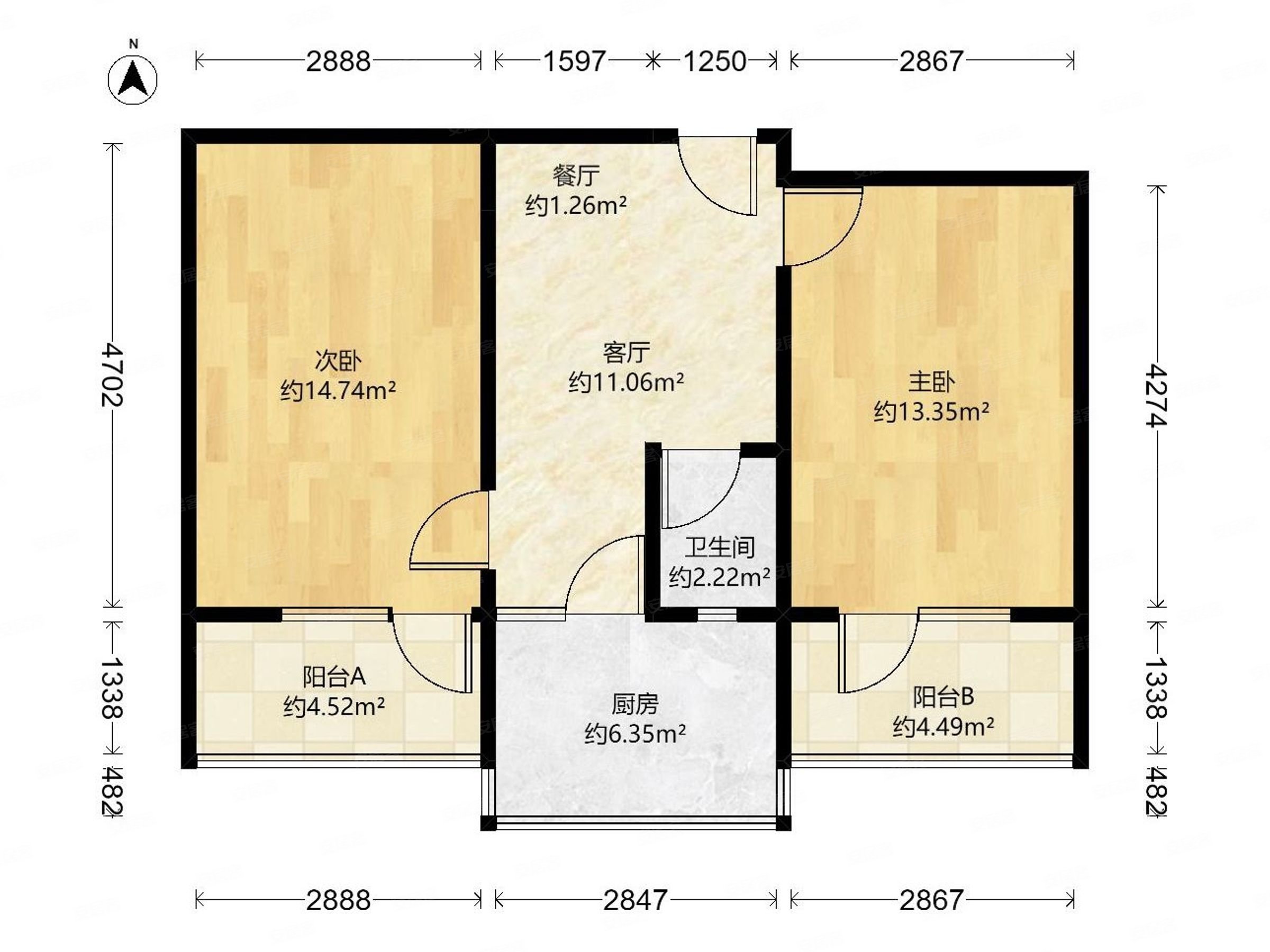 00 2室1厅1卫,天苑小区(新华)二手房,58万,2室1厅,1卫,62平米-石家庄