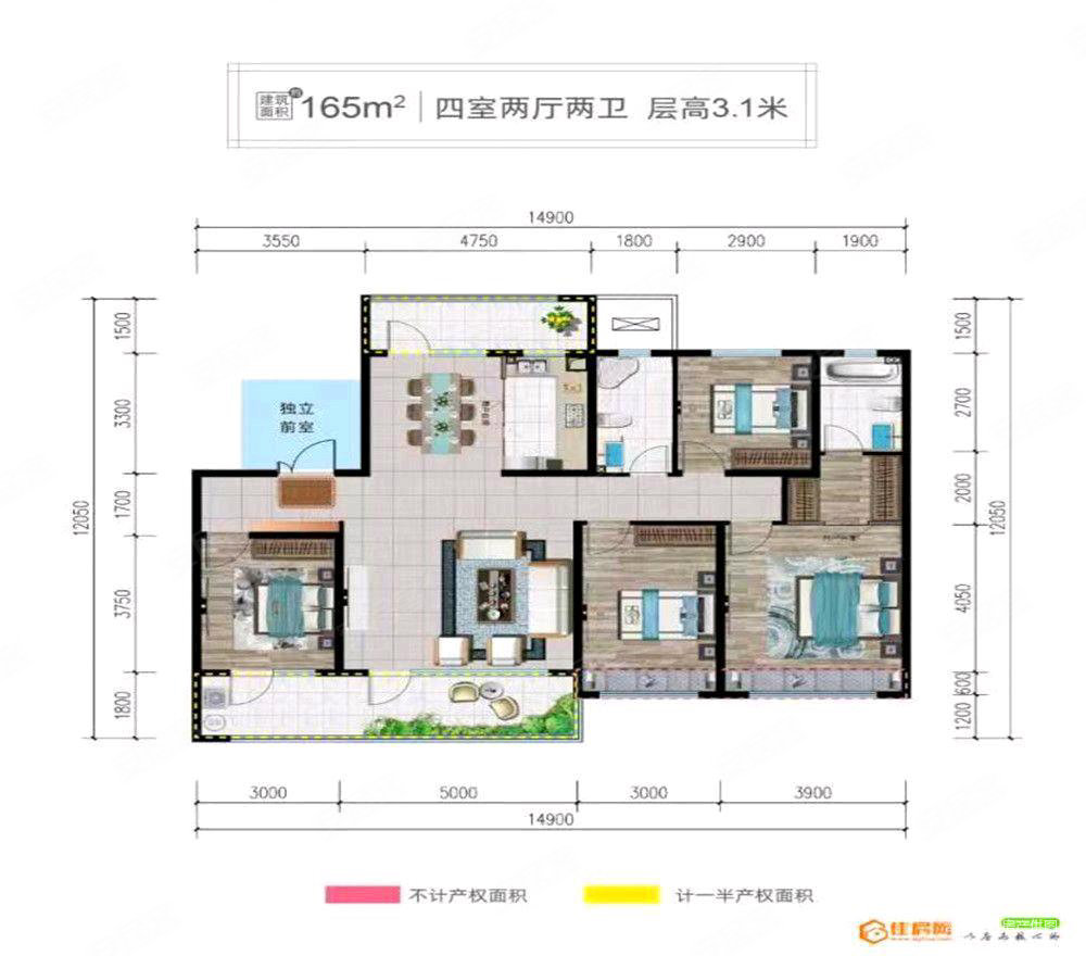 澄海璟熙华园户型图图片