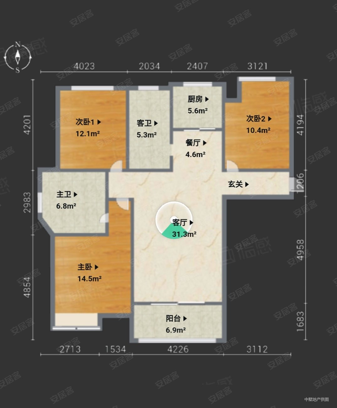 得房率高 临地铁 有钥匙随时看房 满二 楼龄新 带电梯,御景城二手房