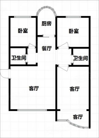 金域广场3室2厅2卫154㎡南北95万