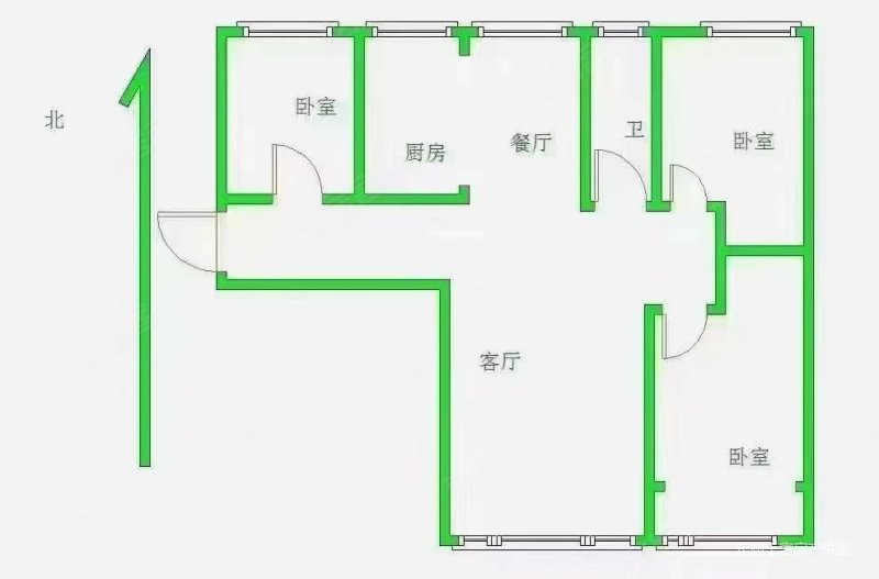 阳光尚都3室2厅1卫118.86㎡南北80.82万