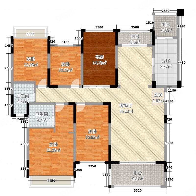 石狮市步行街(e区)二手房,98万,5室2厅,3卫,165