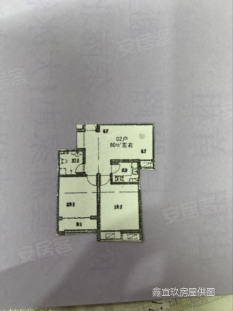 嘉祥路小区2室2厅1卫84.88㎡南北195万