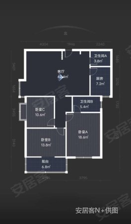 钟表研究所家属院3室2厅2卫139.34㎡西南195万