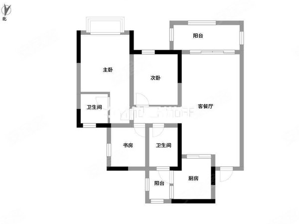 凤岭北租房,九熙府精装三房配齐家具家电,青秀租房-南宁58安居客