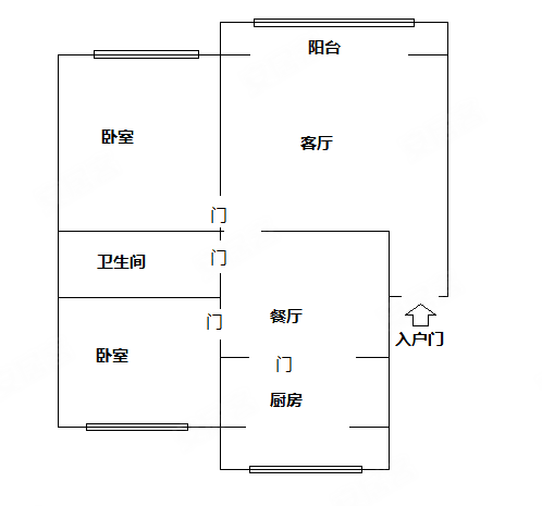 瑞兴苑2室2厅1卫97.43㎡南北86万