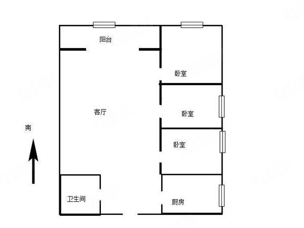 【多图】瑞鼎城(2期),新迎片区租房,办公住家豪装空房 价格便宜 三房