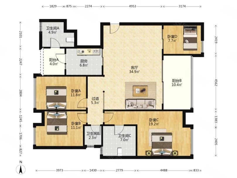 中央悦城新上笋盘单价2.8万满五年,业主自住保养好看上可议价