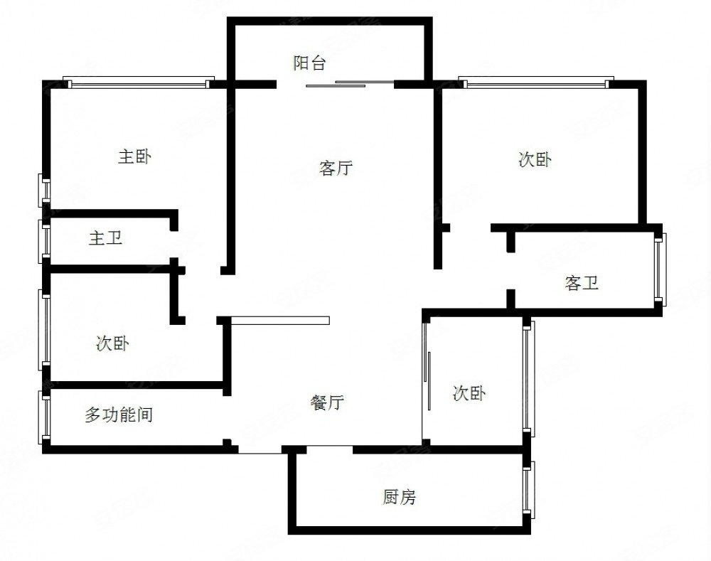 笋上东国际飞机户型南北通透采光好地铁好房配套成熟
