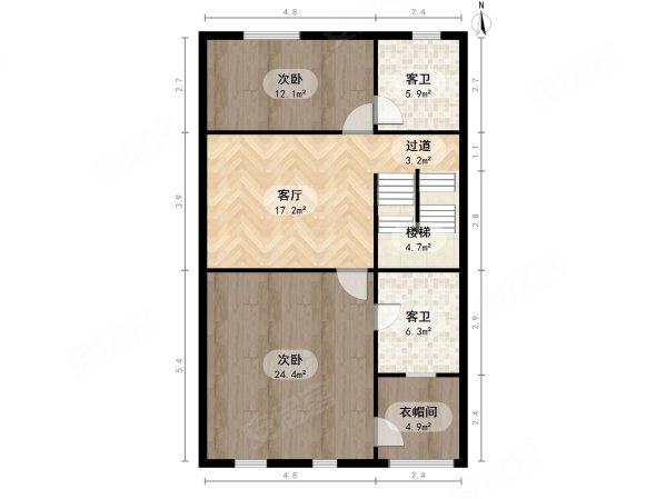 燕西台(别墅)3室2厅5卫323.33㎡南北2500万