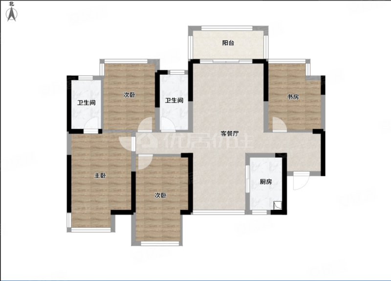 阳光城丽景湾精装一线江景四房 全新未入住