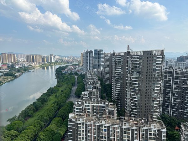 百色右江恒基广场滨江半岛江景房,精装修4房,2800月,滨江半岛,视野超