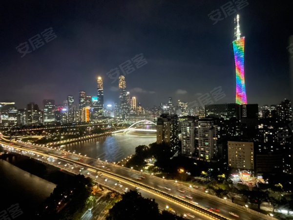 【多图】江畔华庭,滨江东租房,滨江东 望广州塔 景观夜色超美 精装