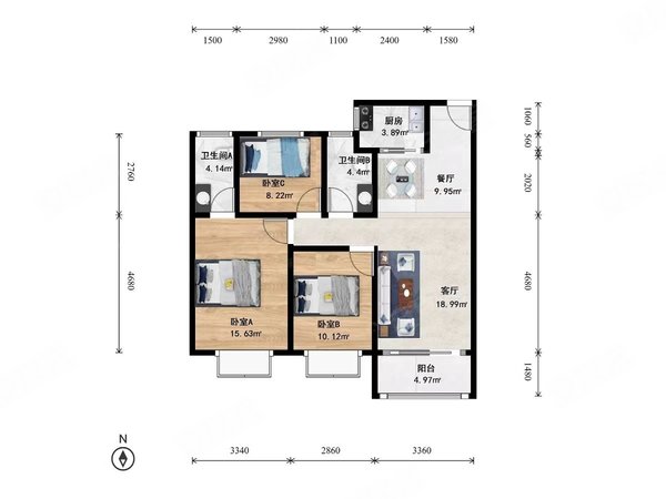 杭州萧山闻堰三江名苑三江名苑普通装修,三房两卫,可以拎包入住出租