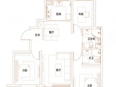 青岛黄岛长江路青铁海誉府 3室2厅2卫出租房源真实图片