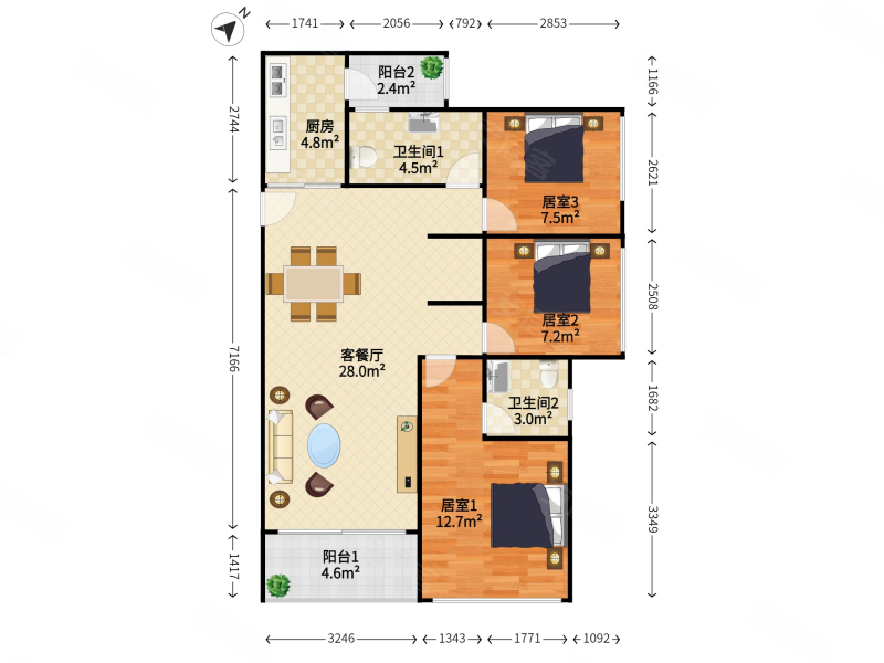 华丰前海湾(一期) 产权清晰 车位充足 电梯房 小三房