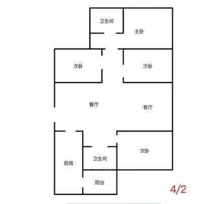 中山江玥名门5室3厅2卫235㎡南北168万