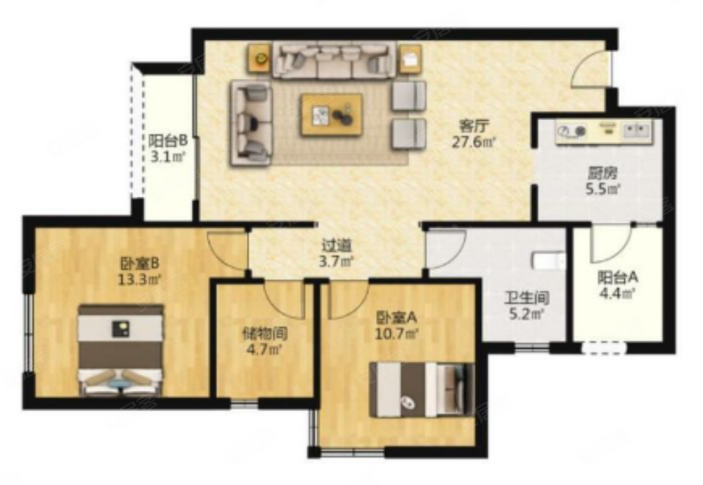 133w 急售 金地天府城套三 仅契税